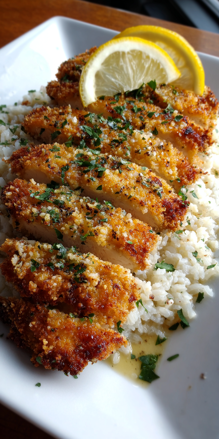 Lemon Pepper Panko Parmesan Chicken Recipe