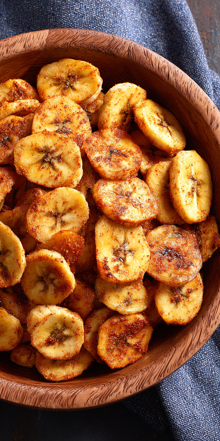 Savory Paprika & Garlic Air Fryer Banana Chips Recipe