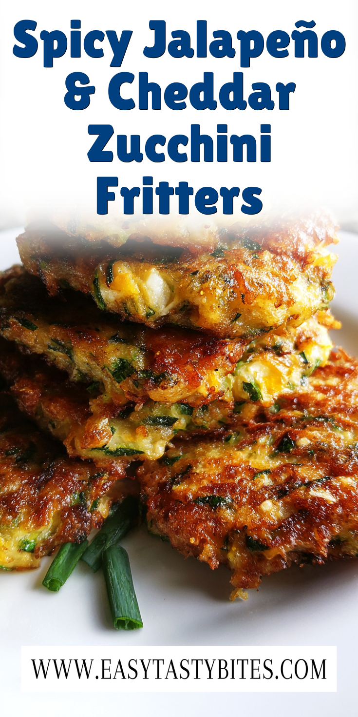 Spicy Jalapeño & Cheddar Zucchini Fritters served warm with cozy spices