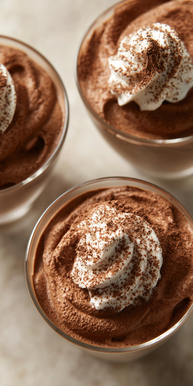 3 Ingredient Keto Chocolate Mousse served warm with cozy spices