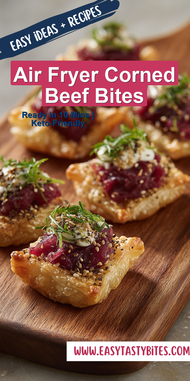 Air Fryer Corned Beef Bites served warm with cozy spices