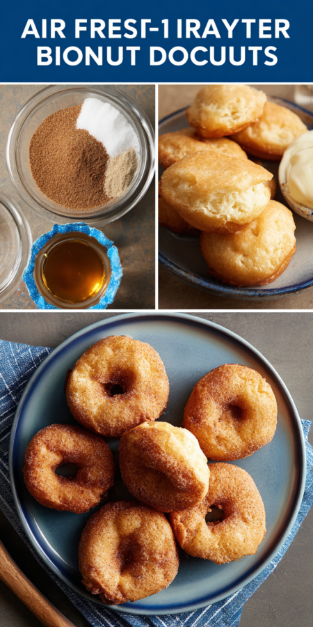 Air Fryer Donuts Quick Dessert served warm with gentle spices and a cozy aroma