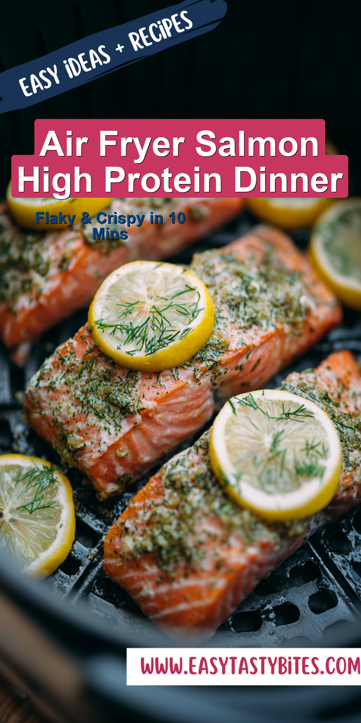 Air Fryer Salmon High Protein Dinner served warm with cozy spices