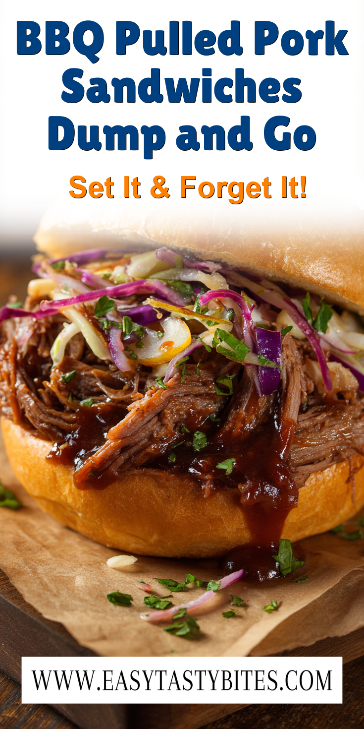 BBQ Pulled Pork Sandwiches Dump and Go served warm with cozy spices