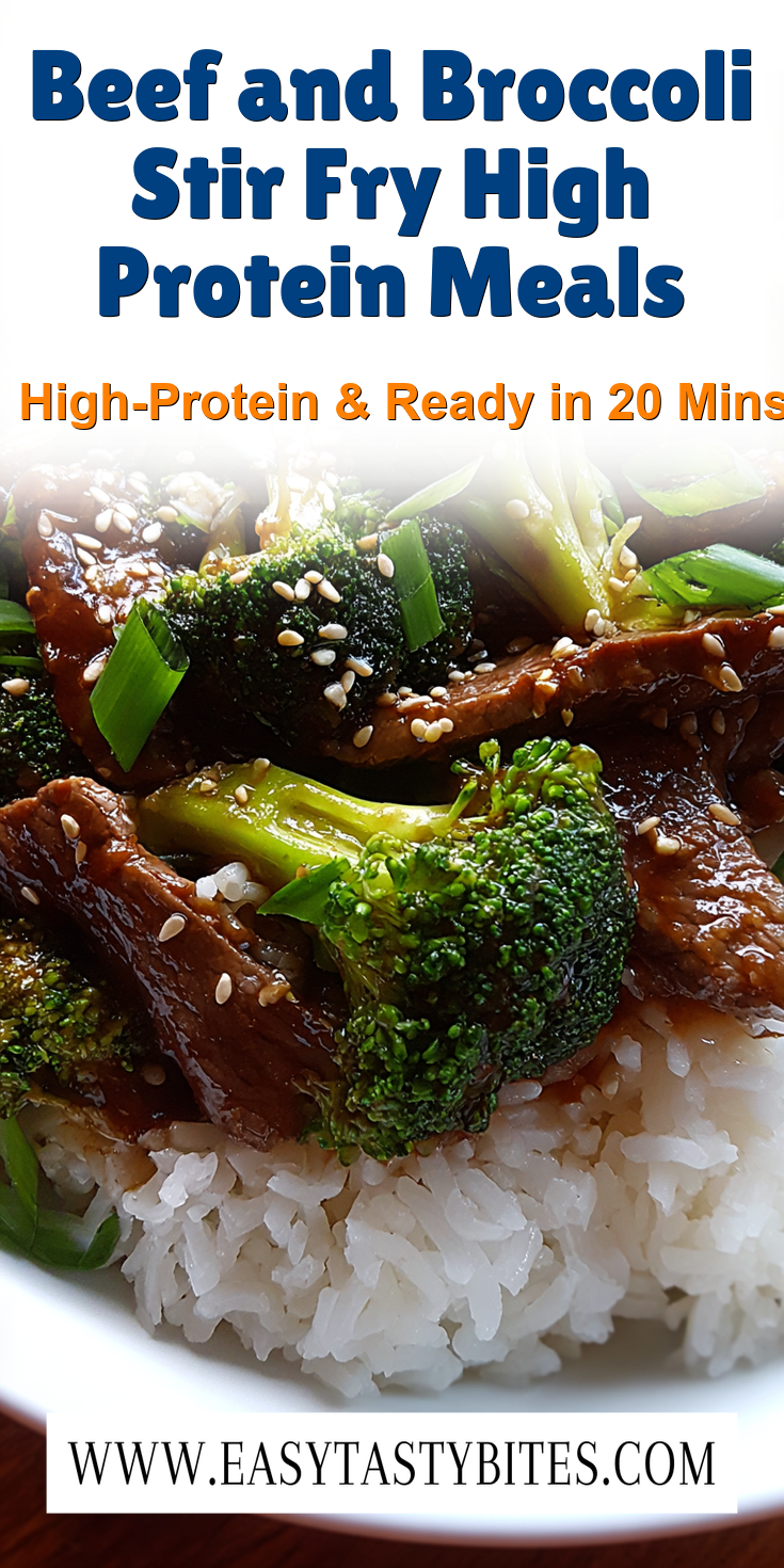 Beef and Broccoli Stir Fry High Protein Meals served warm with cozy spices