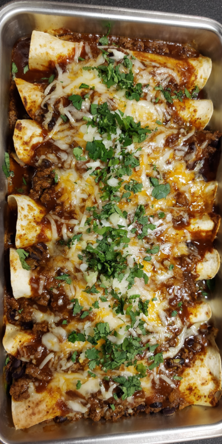 Beef Enchiladas Quick Dinner served warm with cozy spices
