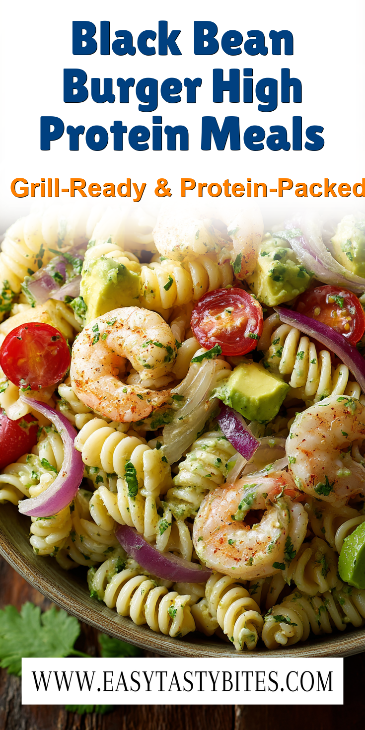 Black Bean Burger High Protein Meals served warm with cozy spices