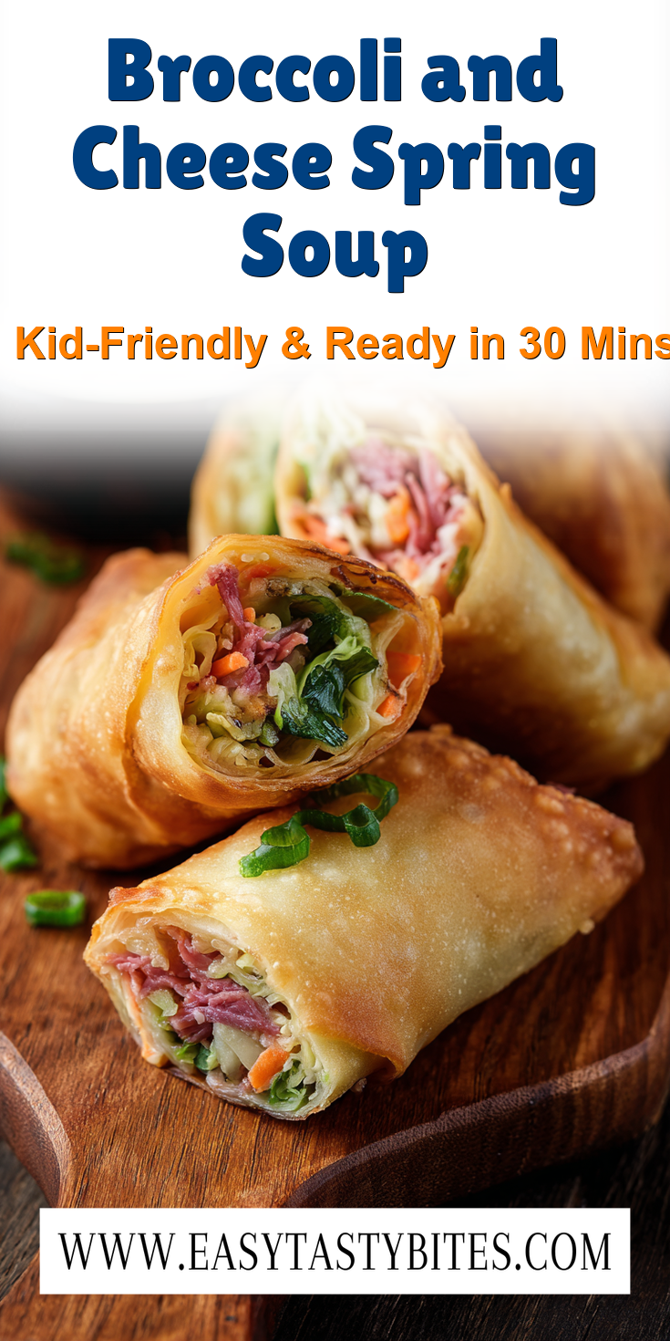 Broccoli and Cheese Spring Soup served warm with cozy spices