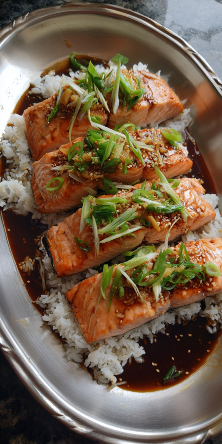 Cajun Salmon Alfredo Pasta served warm with cozy spices