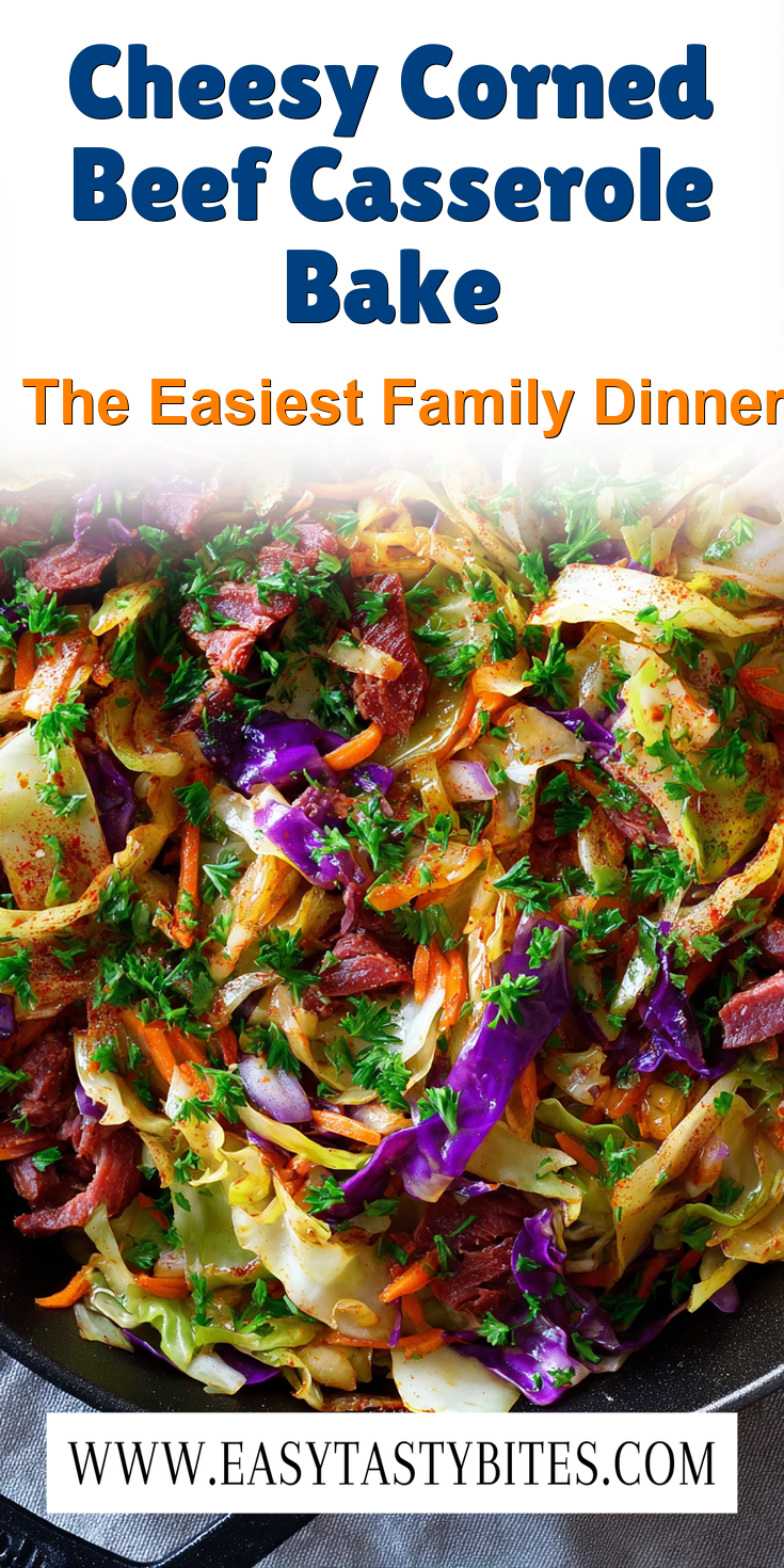 Cheesy Corned Beef Casserole Bake served warm with cozy spices