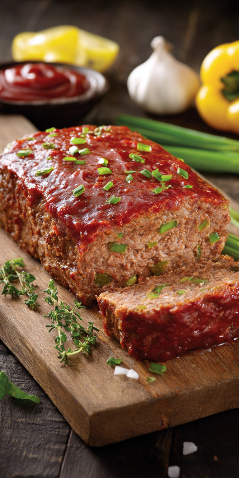 Classic Meatloaf Easy Dinner Ideas served warm with cozy spices