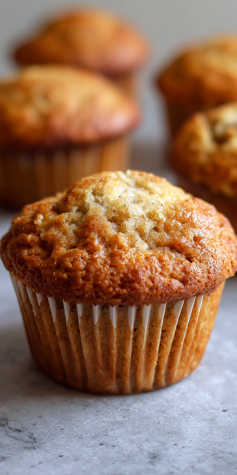 Classic Moist Banana Bread Muffins served warm with cozy spices
