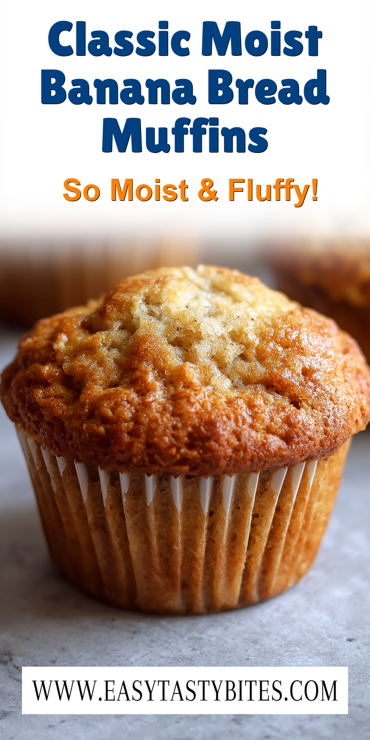 Classic Moist Banana Bread Muffins served warm with cozy spices