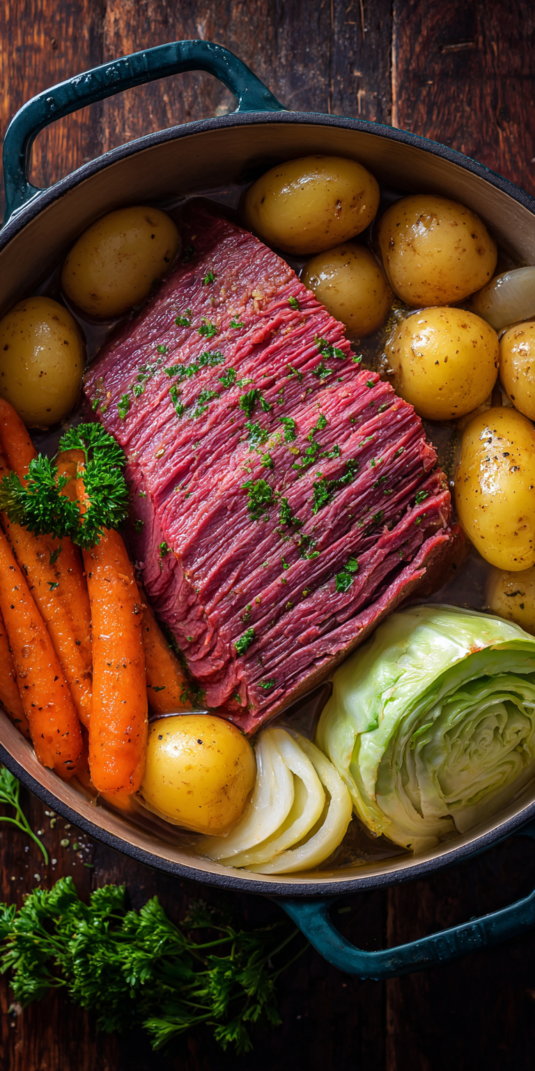 Corned Beef served warm with cozy spices