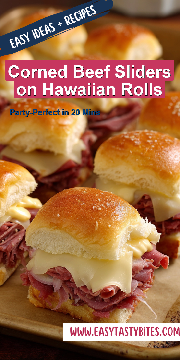 Corned Beef Sliders on Hawaiian Rolls served warm with cozy spices
