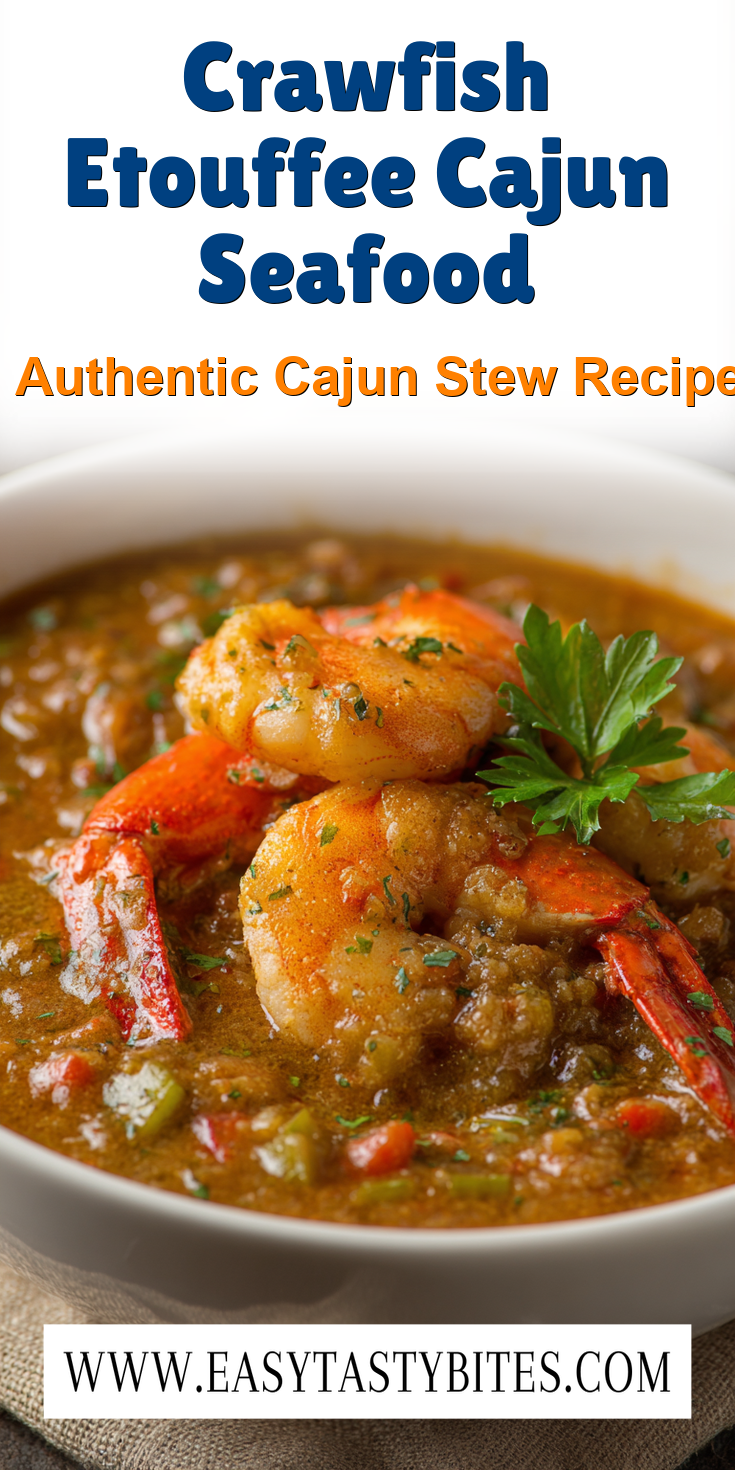Crawfish Etouffee Cajun Seafood served warm with cozy spices
