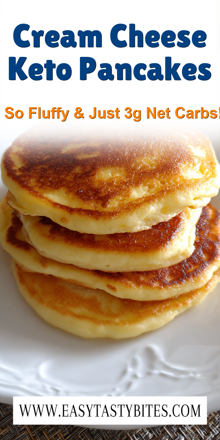 Cream Cheese Keto Pancakes served warm with cozy spices