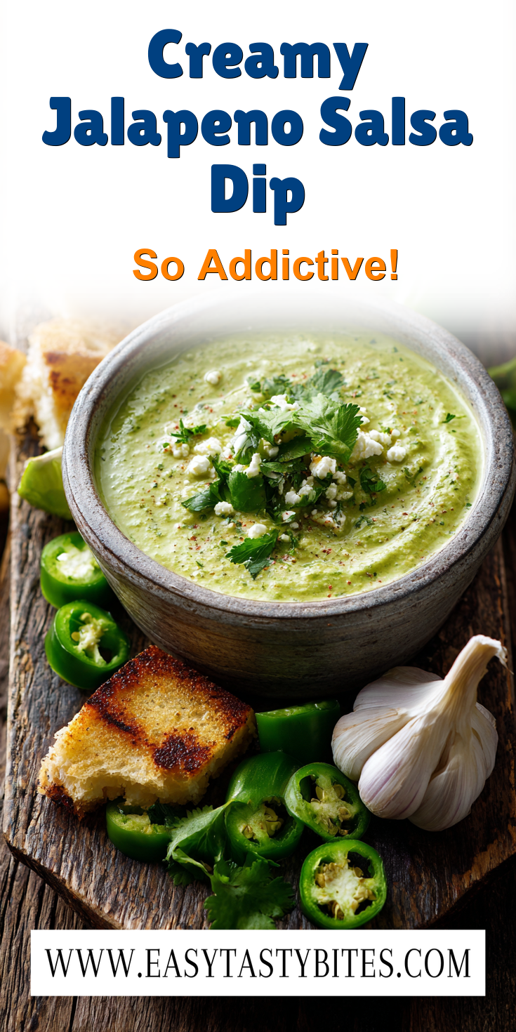 Creamy Jalapeno Salsa Dip served warm with cozy spices