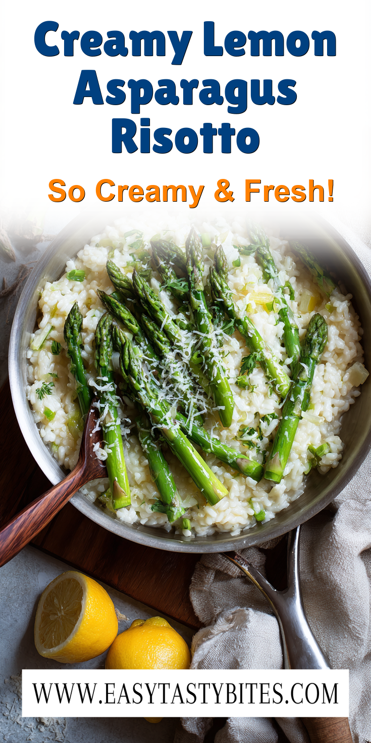 Creamy Lemon Asparagus Risotto served warm with cozy spices