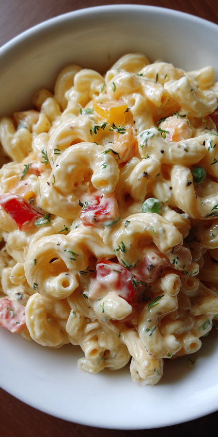 Creamy Macaroni Cold Pasta Salad Recipe