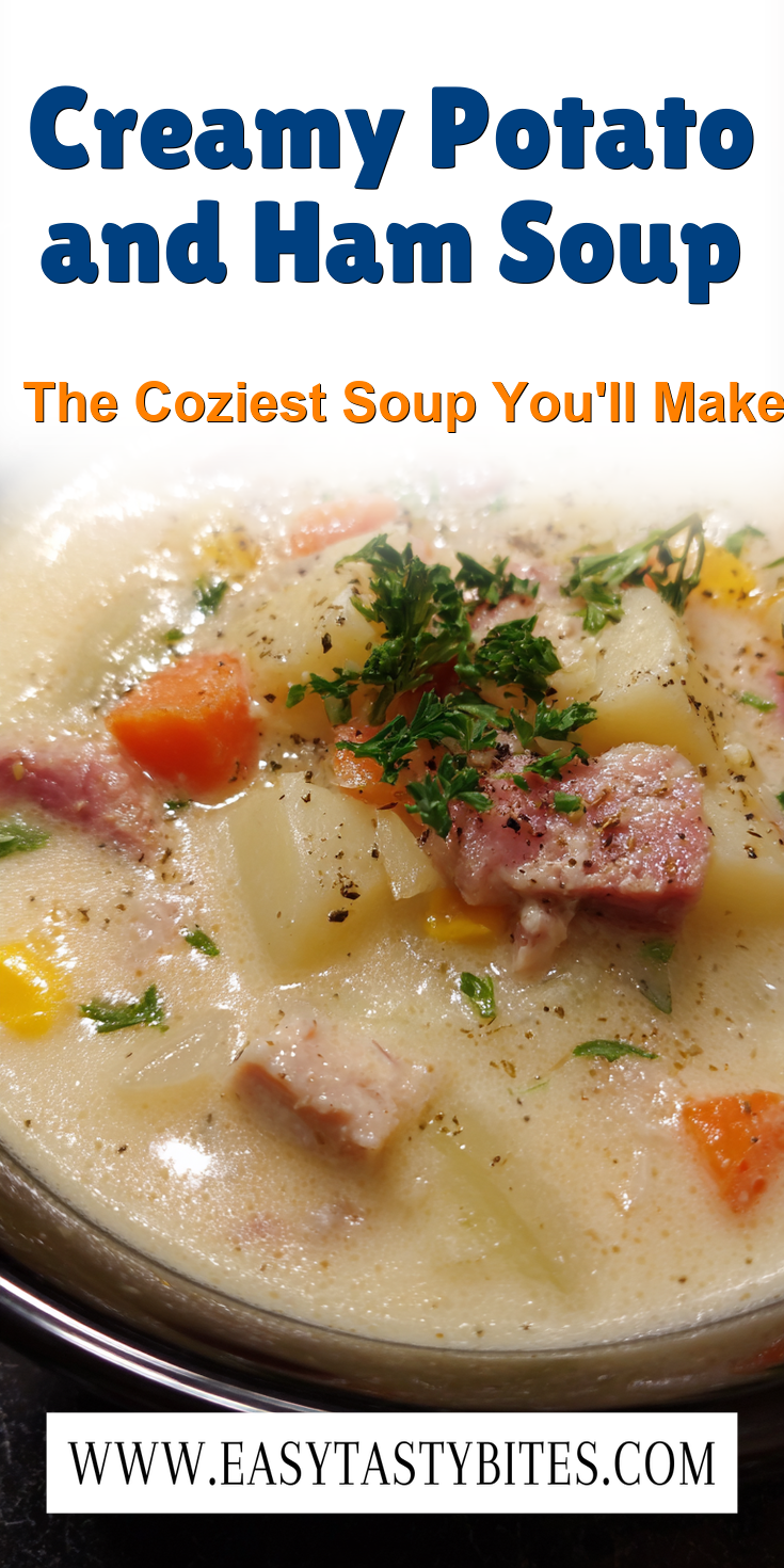 Creamy Potato and Ham Soup served warm with cozy spices