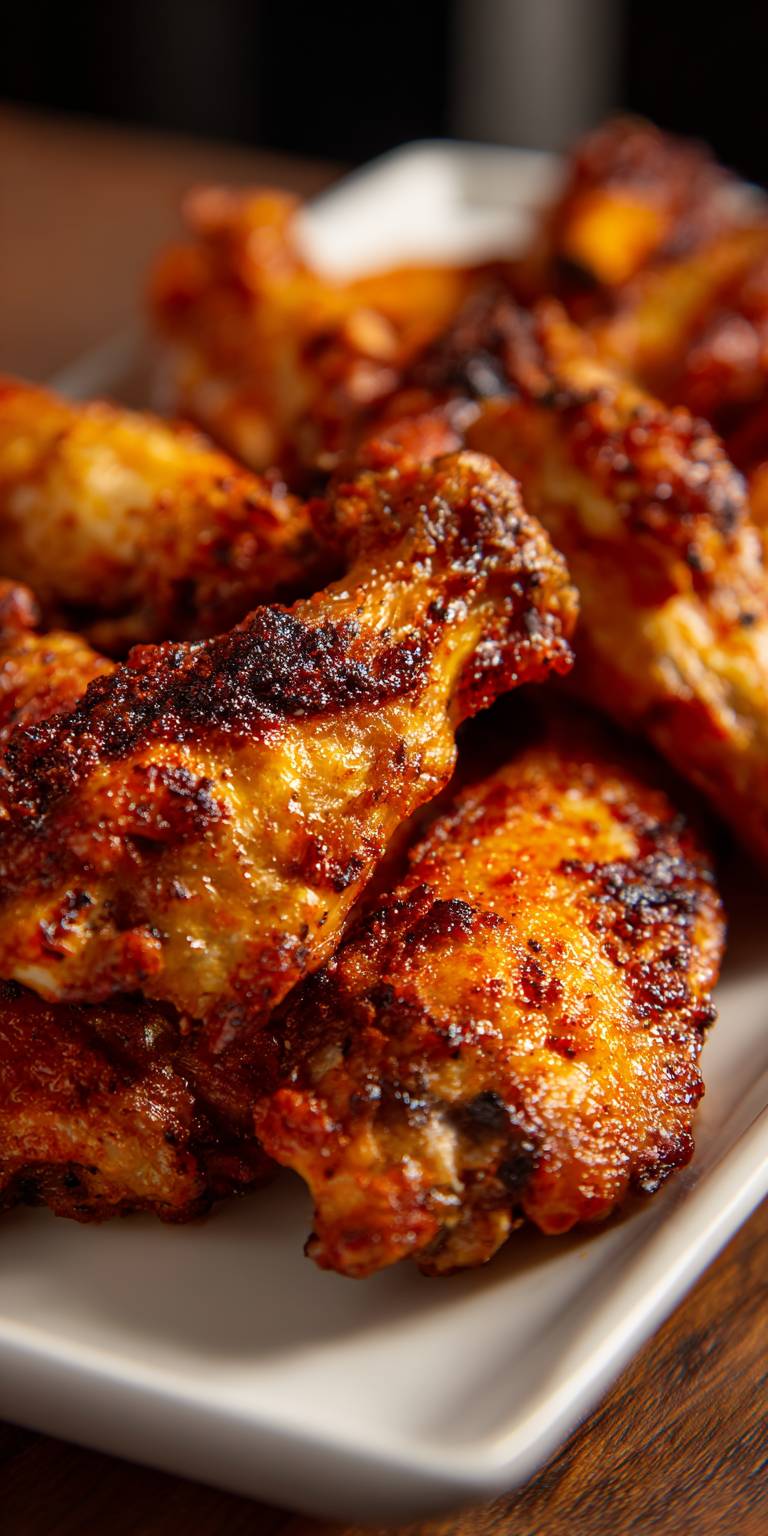 Crispy Air Fryer Chicken Wings Lunch served warm with cozy spices