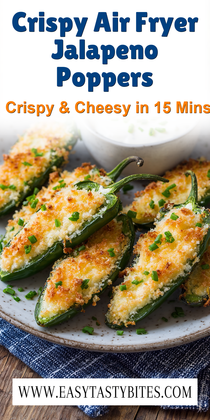 Crispy Air Fryer Jalapeno Poppers served warm with cozy spices
