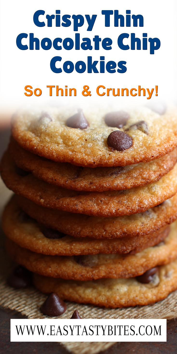 Crispy Thin Chocolate Chip Cookies served warm with cozy spices