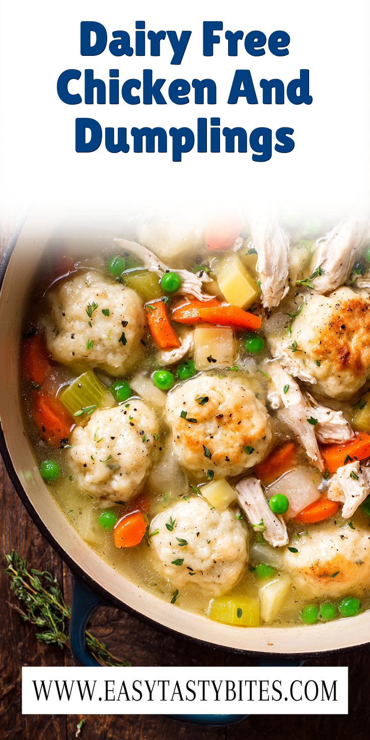 Dairy Free Chicken And Dumplings served warm with cozy spices