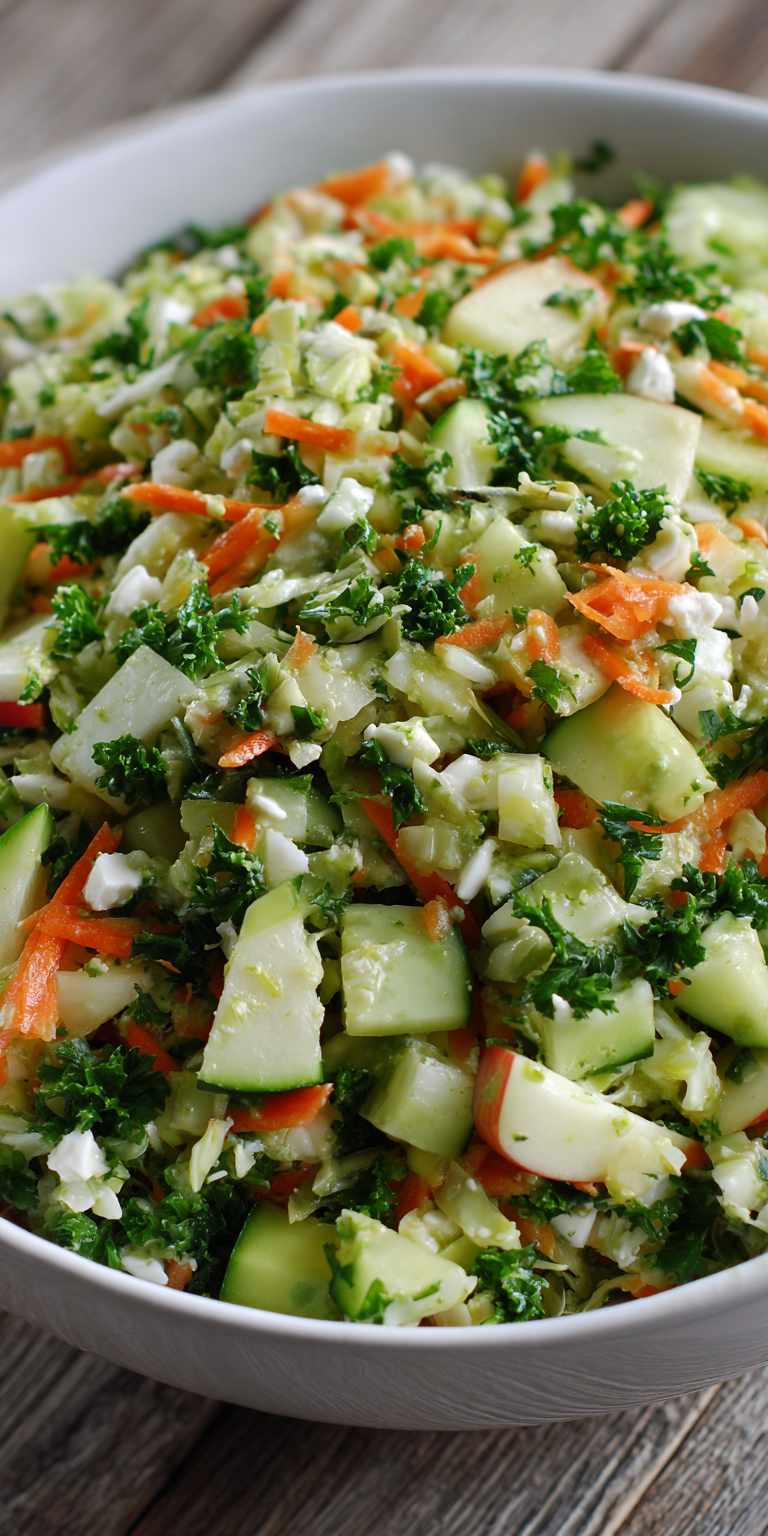Detox Crunch Chopped Salad Bowl served warm with cozy spices