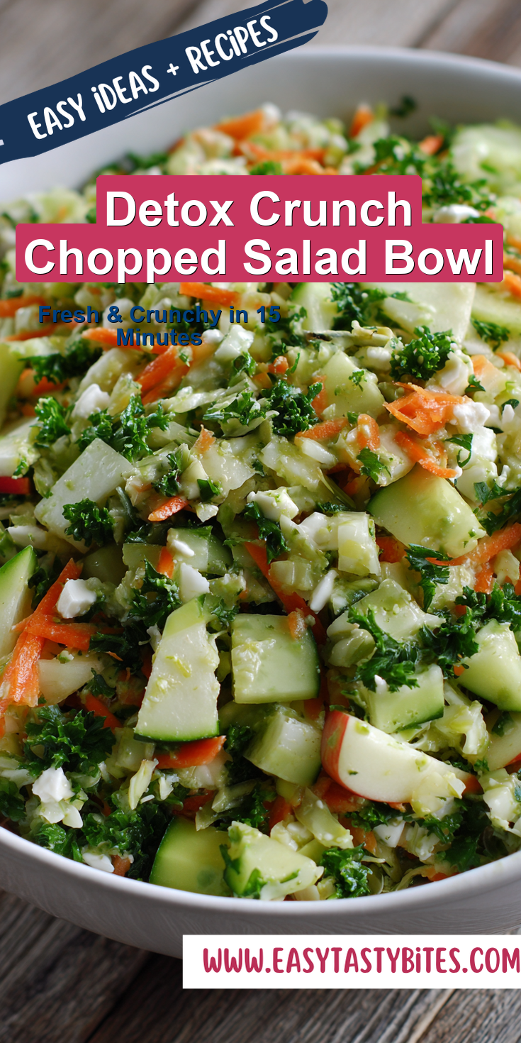 Detox Crunch Chopped Salad Bowl served warm with cozy spices