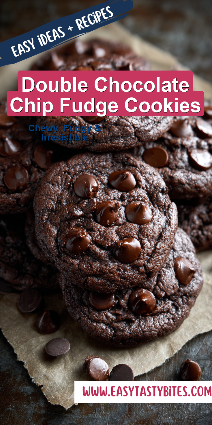 Double Chocolate Chip Fudge Cookies served warm with cozy spices