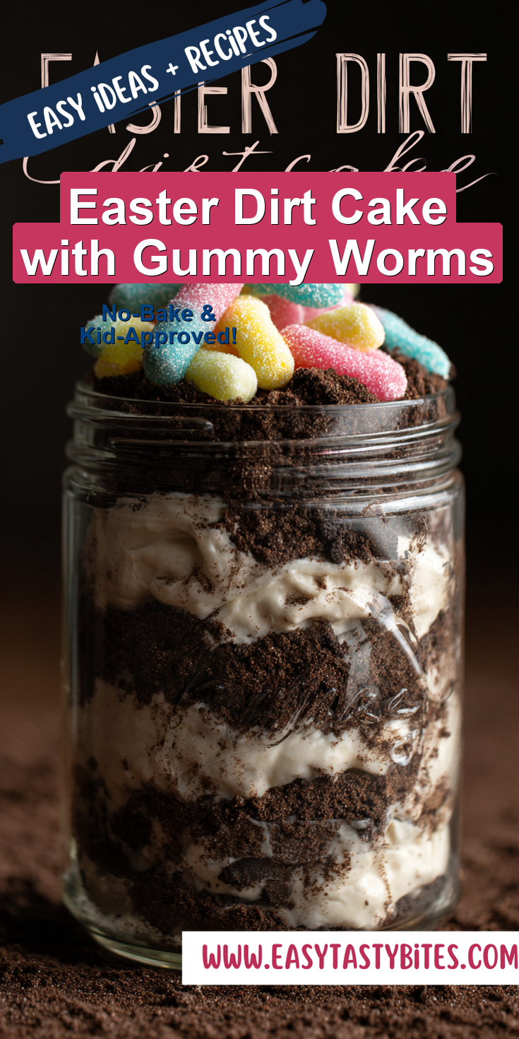 Easter Dirt Cake with Gummy Worms served warm with gentle spices and a cozy aroma
