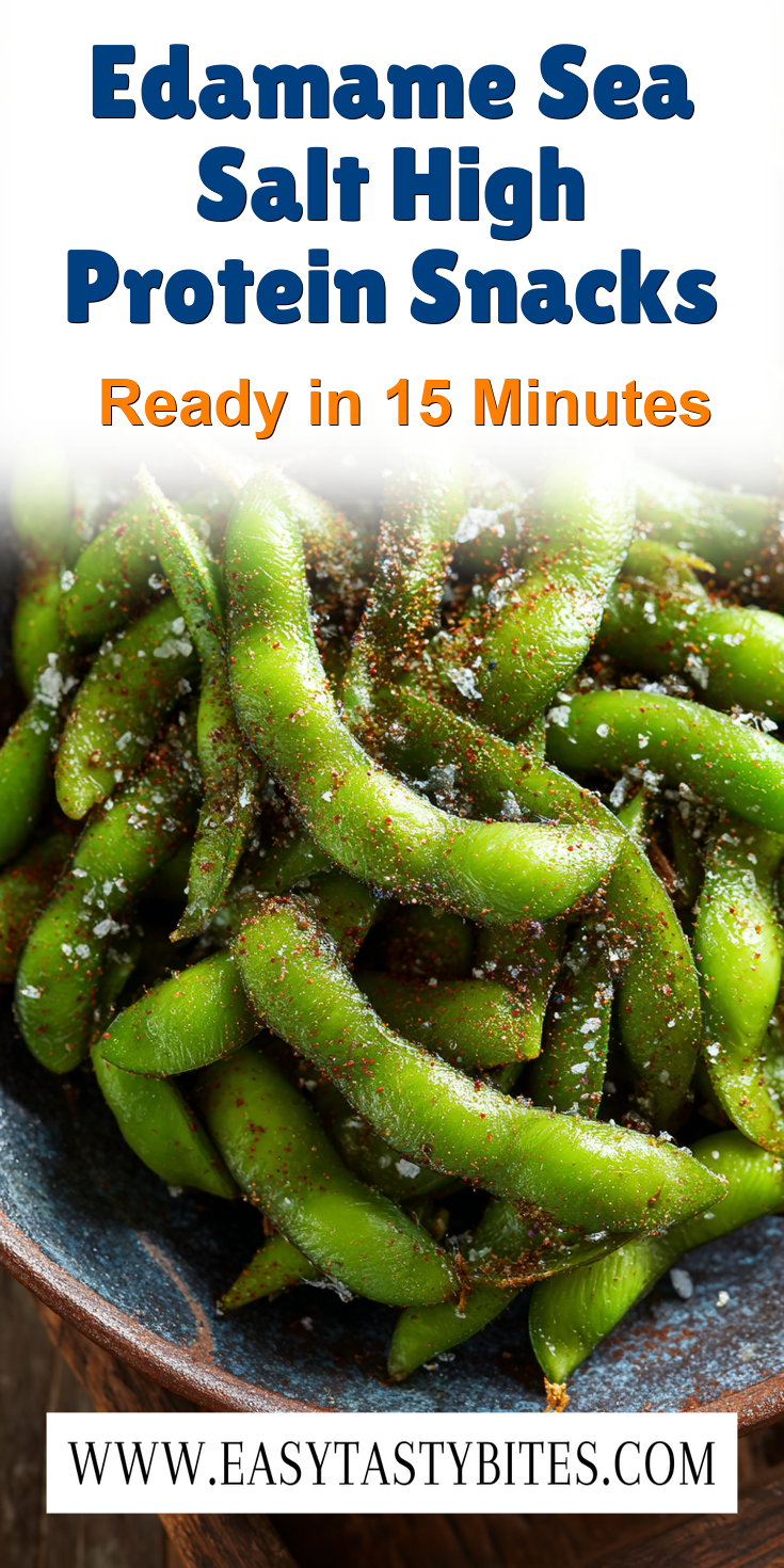 Edamame Sea Salt High Protein Snacks served warm with cozy spices