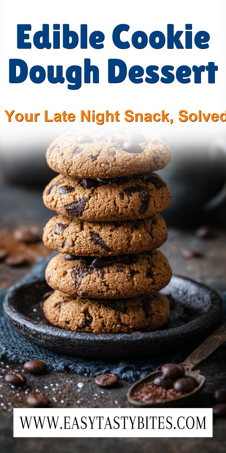 Edible Cookie Dough Dessert served warm with cozy spices