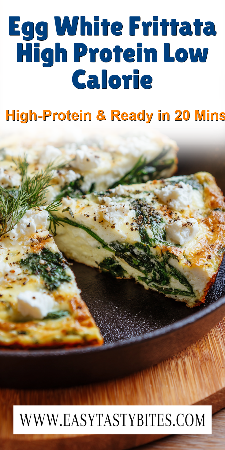 Egg White Frittata High Protein Low Calorie served warm with cozy spices
