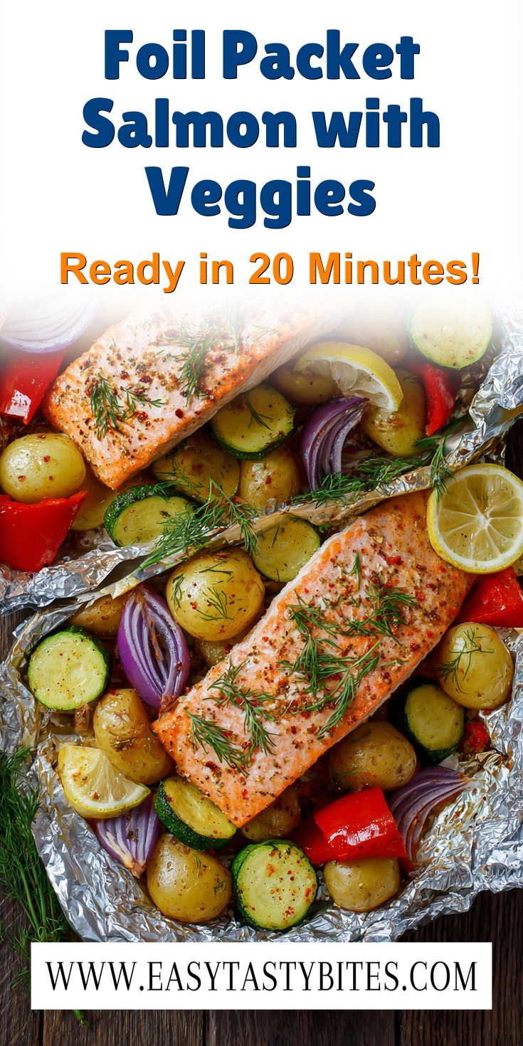 Foil Packet Salmon with Veggies served warm with cozy spices