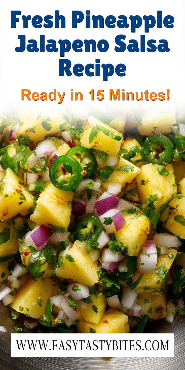 Fresh Pineapple Jalapeno Salsa Recipe served warm with cozy spices