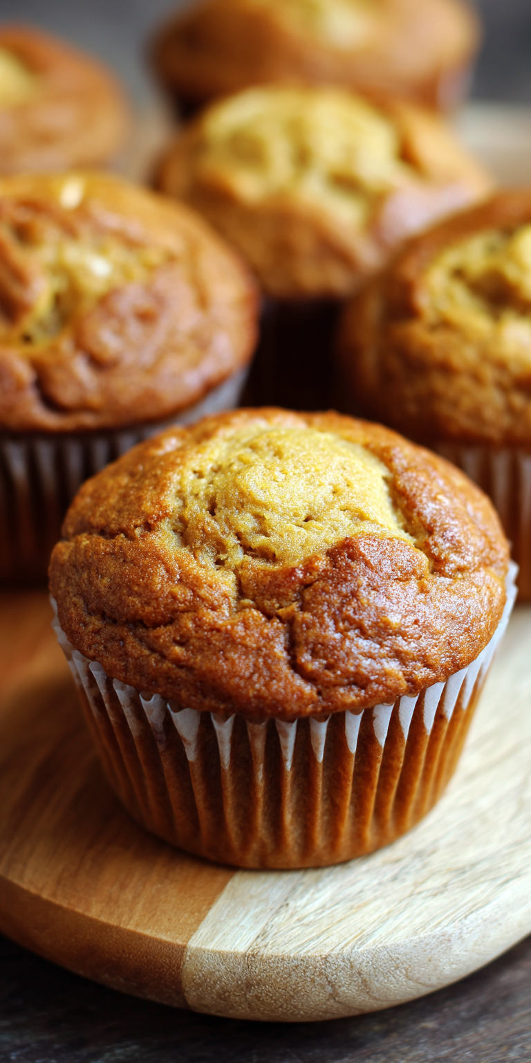 Gluten Free Almond Flour Banana Muffins served warm with cozy spices
