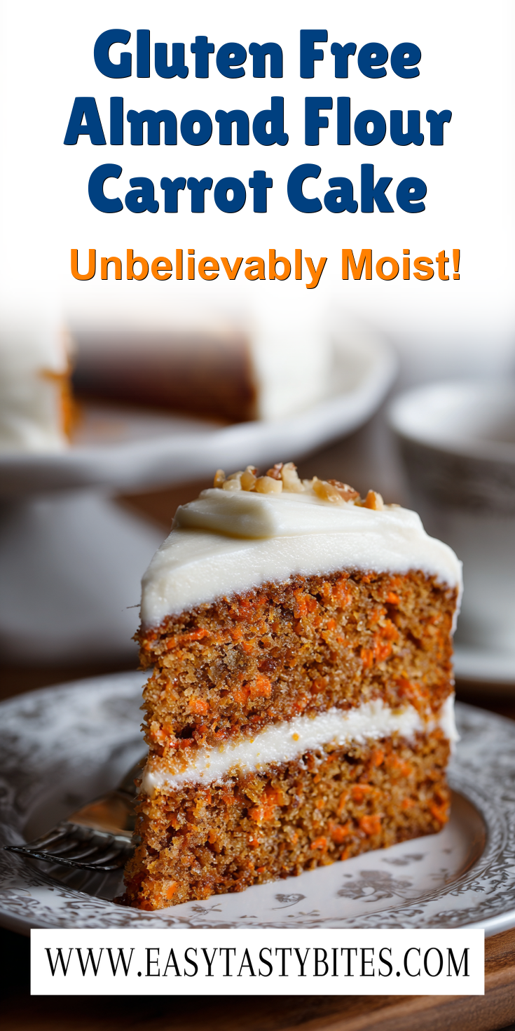 Gluten Free Almond Flour Carrot Cake served warm with cozy spices