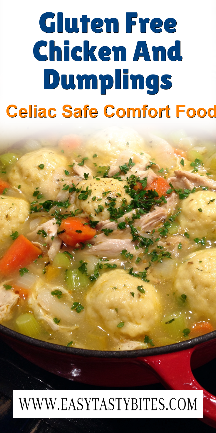 Gluten Free Chicken And Dumplings served warm with cozy spices