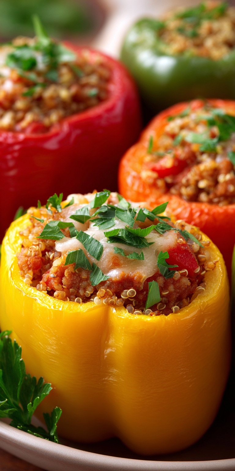 Ground Turkey Stuffed Peppers High Protein served warm with cozy spices
