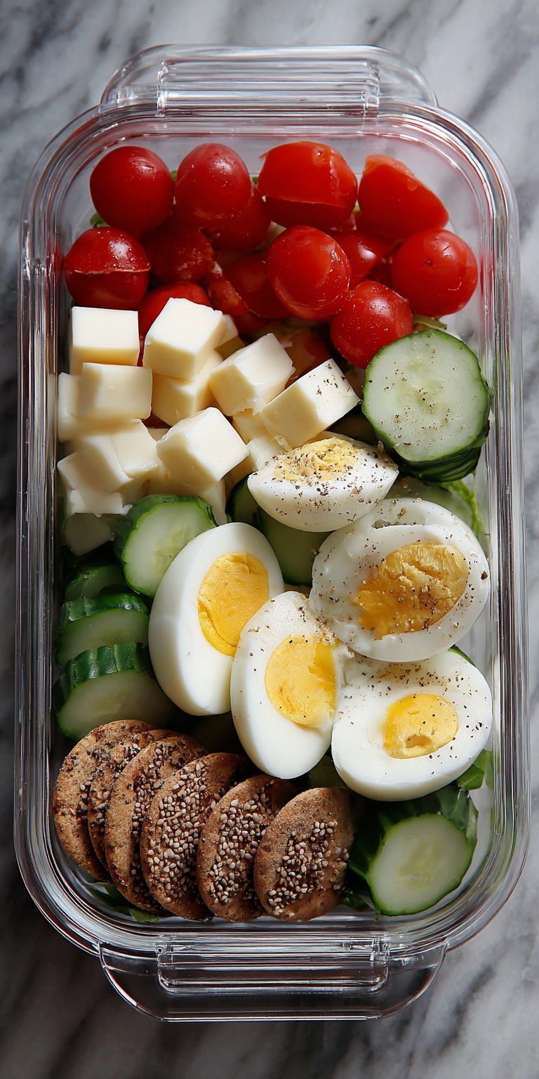 Hard Boiled Egg Box Protein Snacks Recipe