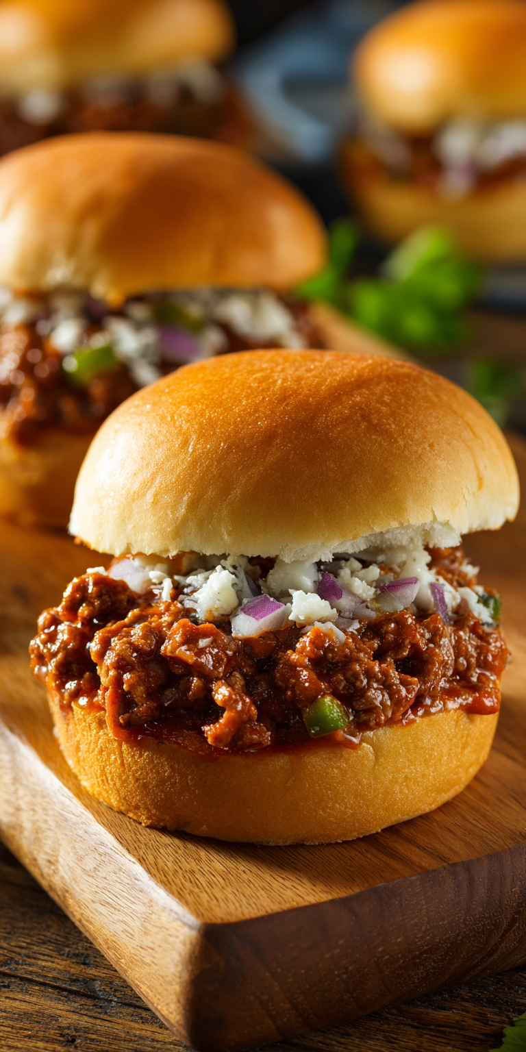 Homemade Sloppy Joes Simple Dinner Ideas served warm with cozy spices