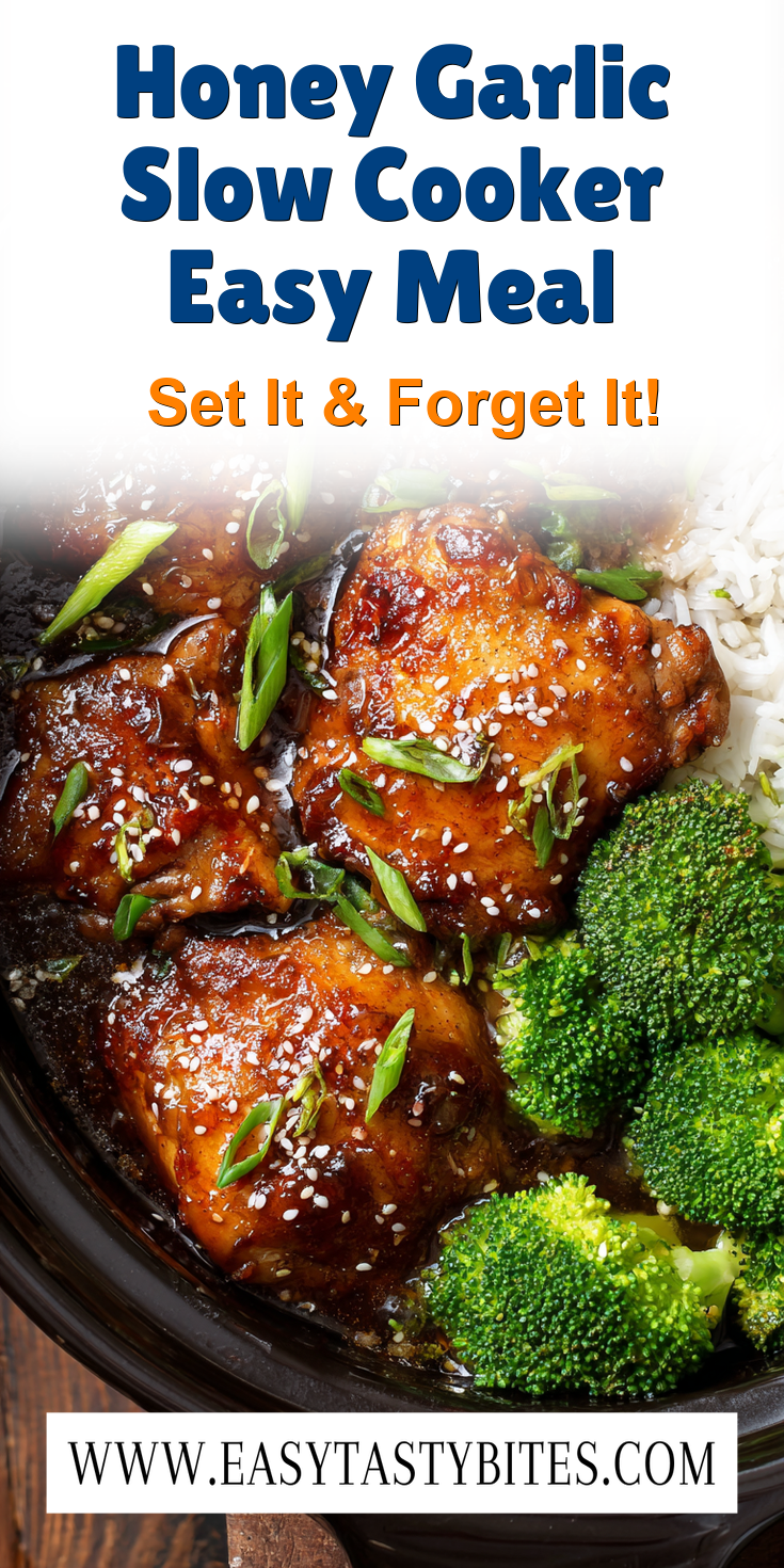 Honey Garlic Slow Cooker Easy Meal served warm with cozy spices