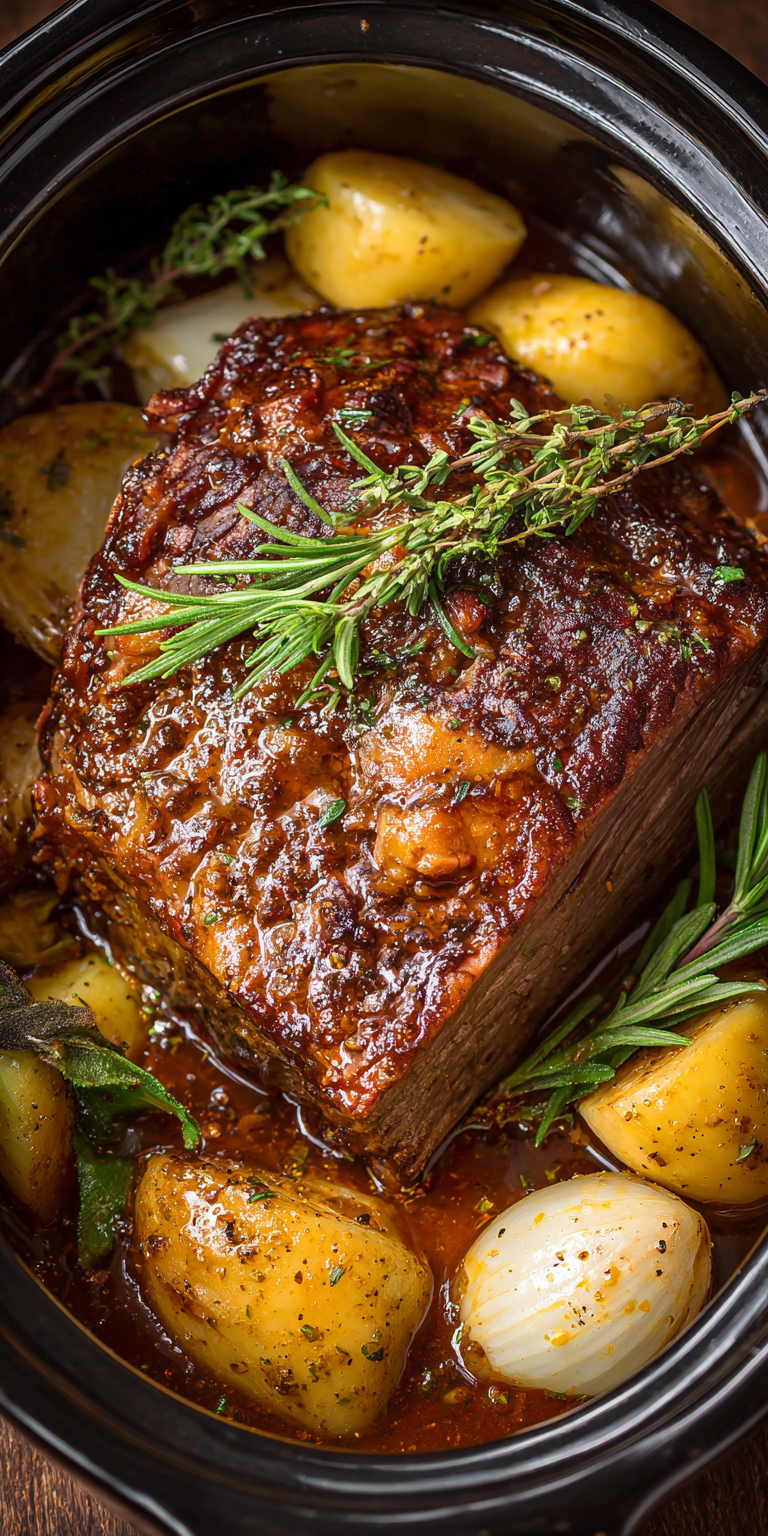 Honey Mustard Glazed Corned Beef served warm with cozy spices