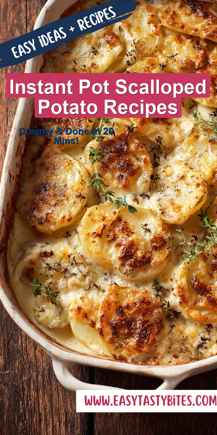 Instant Pot Scalloped Potato Recipes served warm with cozy spices