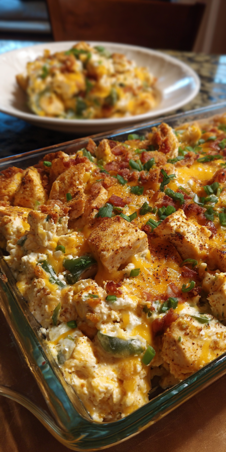 Jalapeno Popper Chicken Casserole Recipe