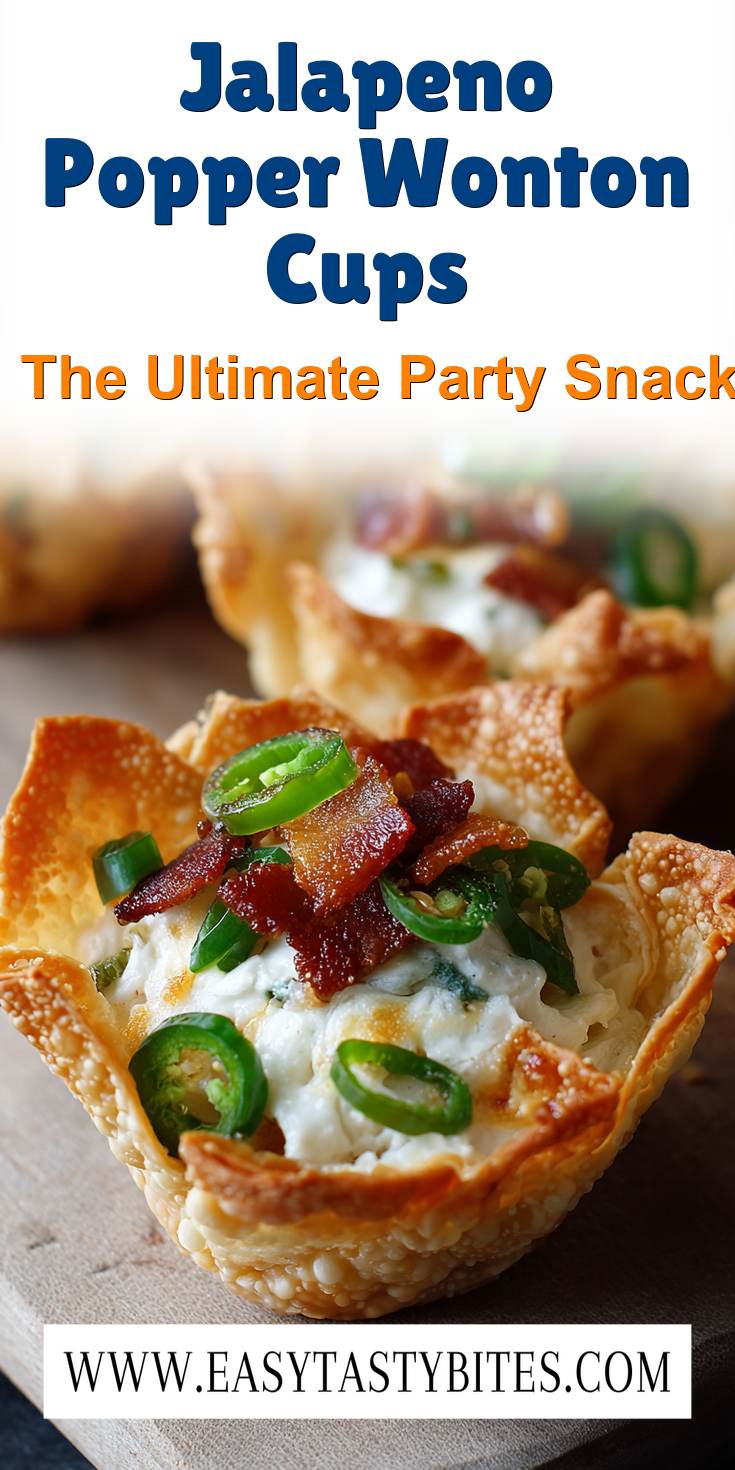 Jalapeno Popper Wonton Cups served warm with cozy spices