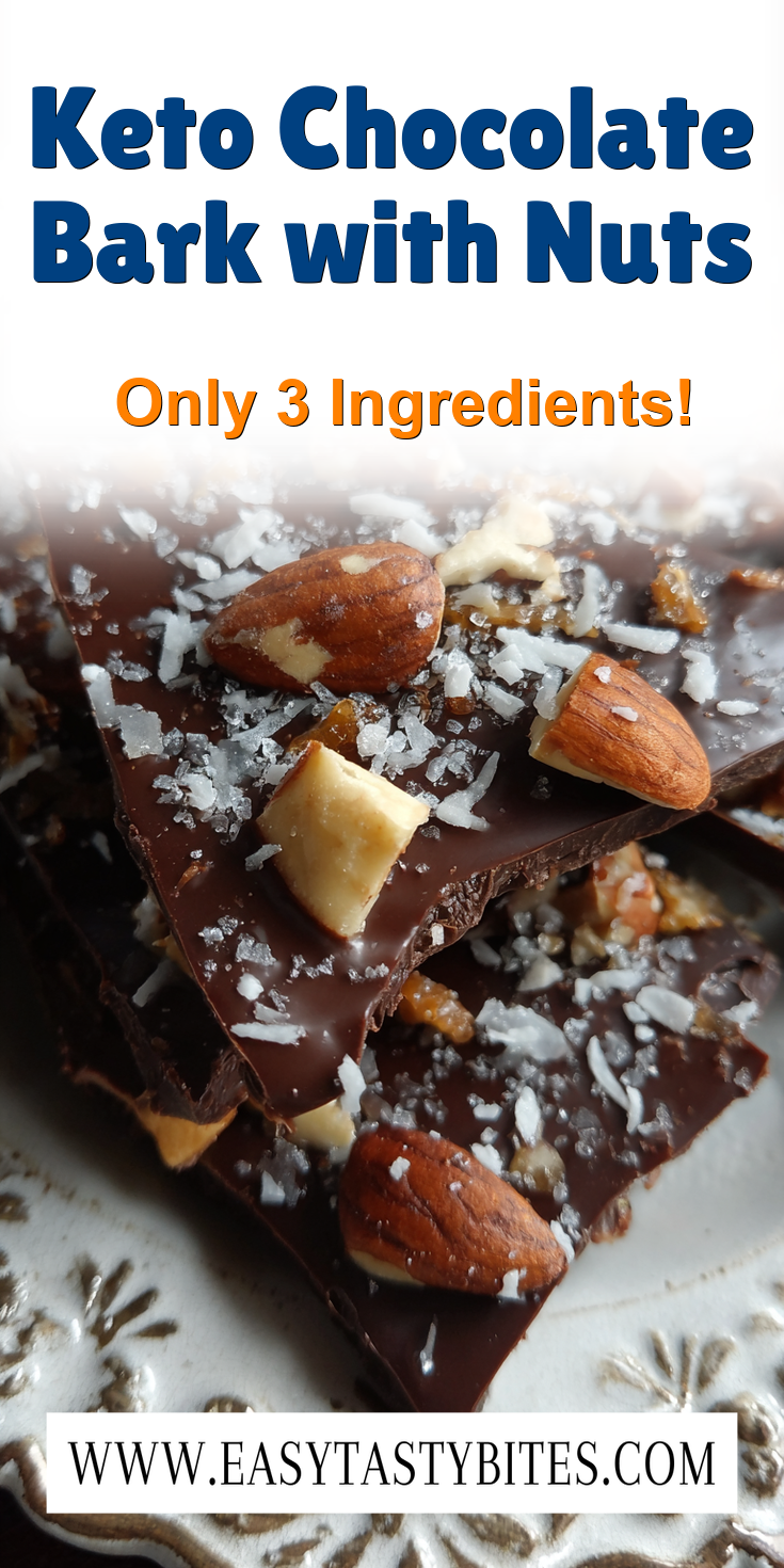 Keto Chocolate Bark with Nuts served warm with cozy spices